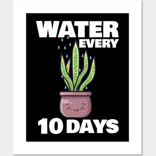 Water Every 10 Days Posters and Art